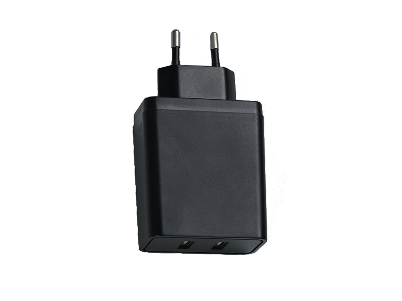 D16 24W European standard dual USB charger 